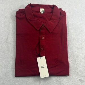 NEW Swet Tailor XXL All in Polo Red Collared Short Sleeve Cotton Golf Athleisure